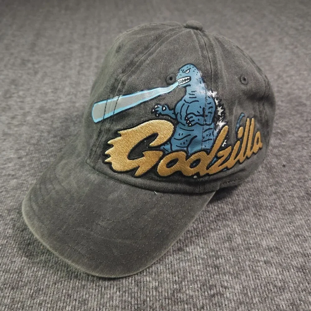 Godzilla Vs King Ghidorah Strapback Baseball Hat Cap Toho And Co. Vintage Fade
